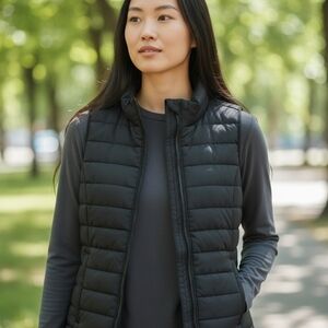 Zenana Outfitters Women's Charcoal Puffer Vest